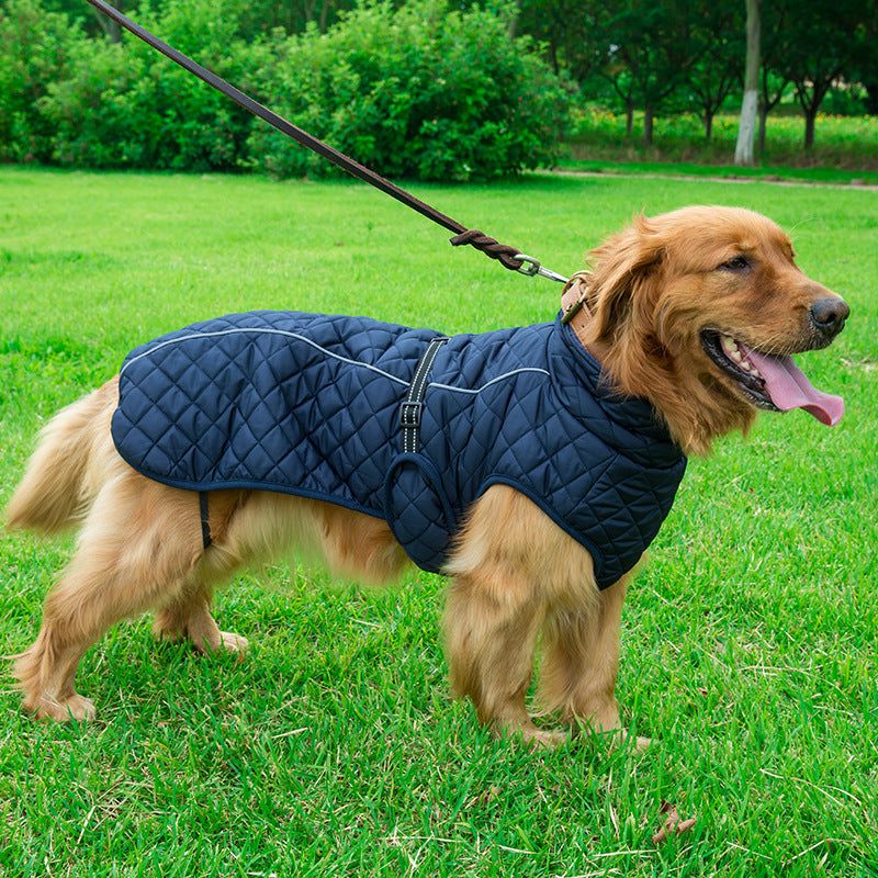 Adjustable Warm Pet Cotton Jacket For Winter Comfort