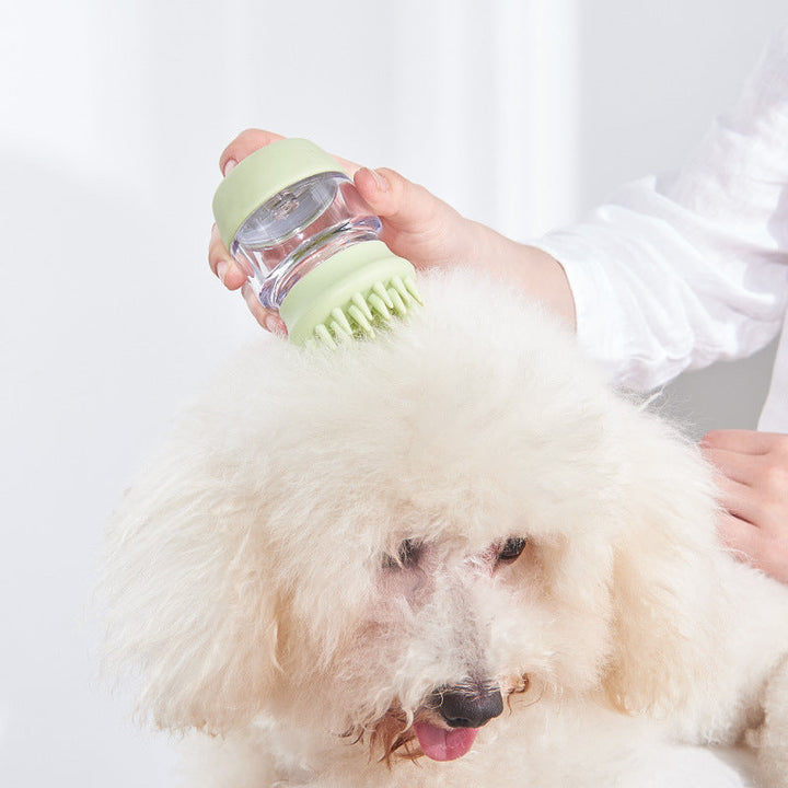 Pamper Your Pet with Our Silicone Bath Massage & Cleaning Brush Comb